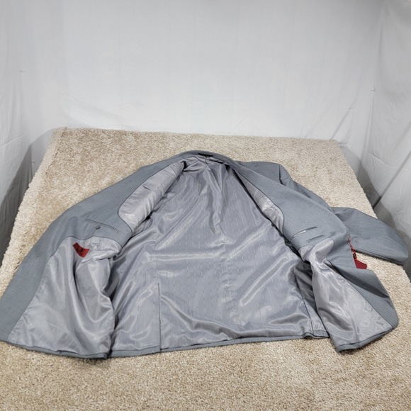 Renoir Men's 2BT Size R 60/54 Vent Nopleat Blazer Sport Coat Gray NWt - Picture 5 of 6